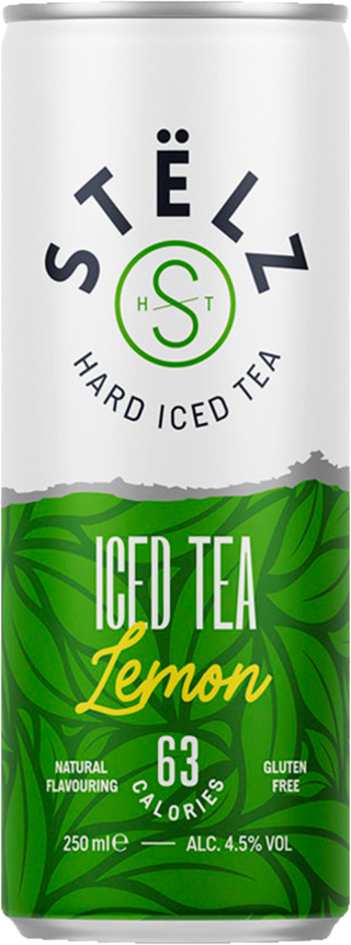 6 blikken Stëlz Iced Tea Lemon Hard Seltzer 4,5% 250ml - Boodschappen