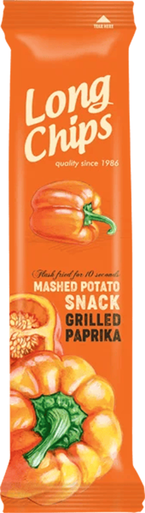 5 Zakken Longchips Gegrilde Paprika 75gr - Boodschappen