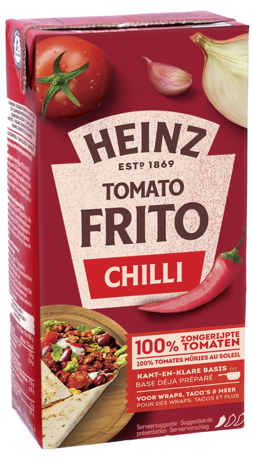4 pakken Heinz tomato frito chili 350 gr - Boodschappen