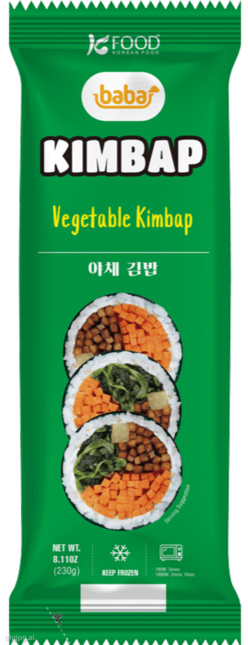 5 Pakken Baba groente kimbap 230gr - Boodschappen