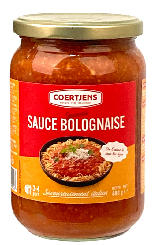 Coertjens bolognese saus 680gr - Boodschappen