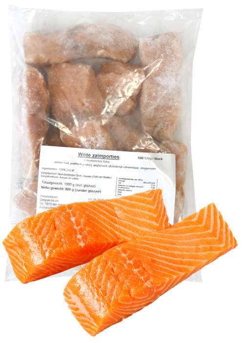 Noorse wilde zalm zonder huid 1 KG - Boodschappen