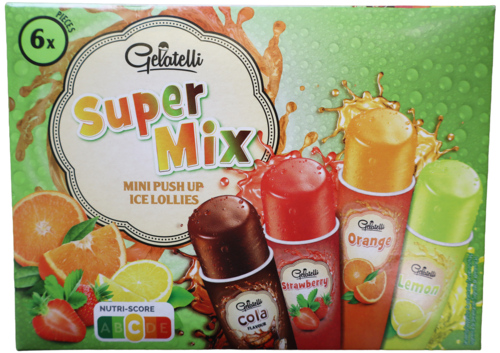 2 pakken Squeeze Mix ijsjes 6x80ml - Boodschappen