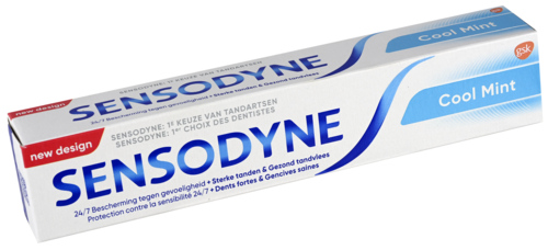 3 tubes Sensodyne Tandpasta Coolmint 75ml - Boodschappen