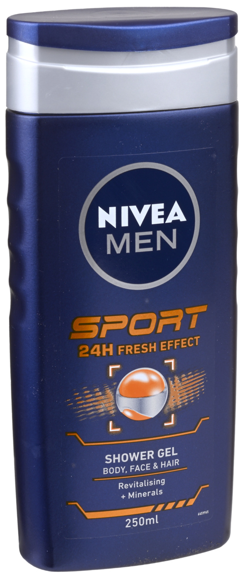 2 flessen Nivea Douchegel 3in1 Men Sport 250ml - Boodschappen